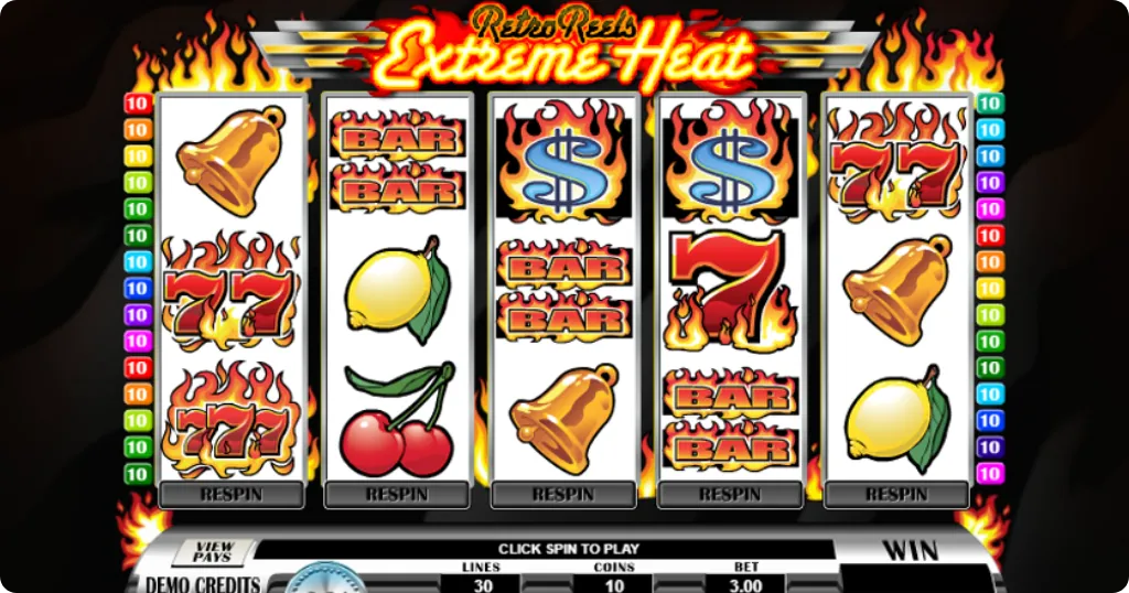 Retro Reels Extreme Heat game