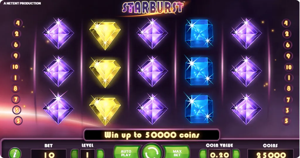 Starburst slot