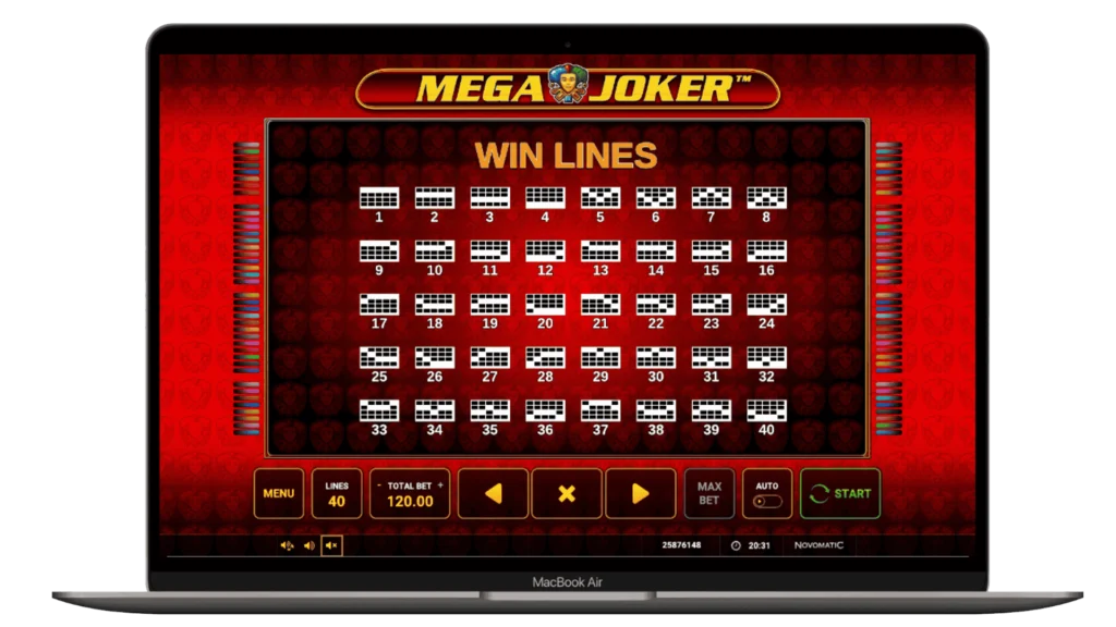 Mega Joker Výhry sa vyhodnocujú podľa symbolov