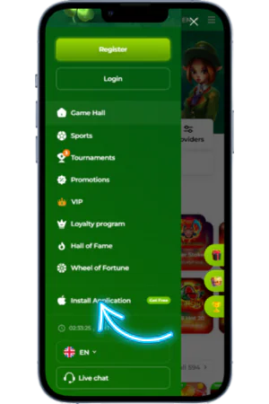 App Store tlačidlo mobilné kasíno iOS