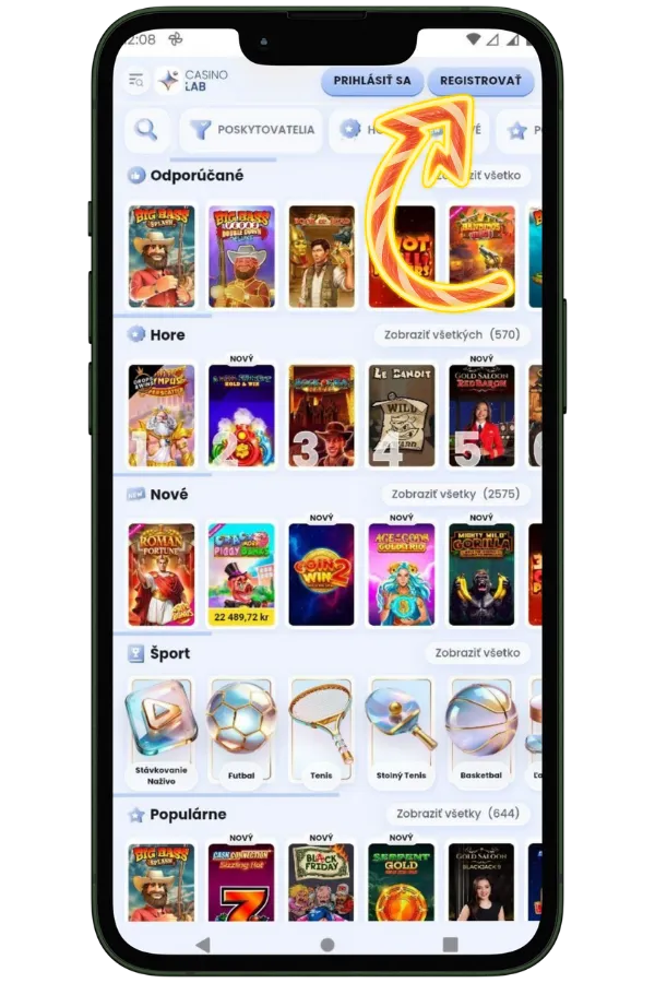 Foxin wins zaregistrujte