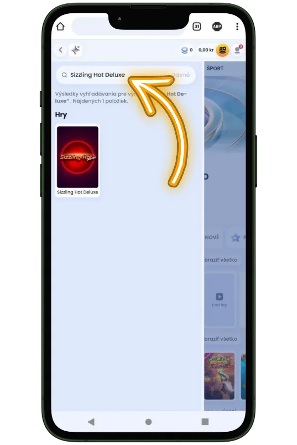 Sizzling Hot Deluxe najdite hru