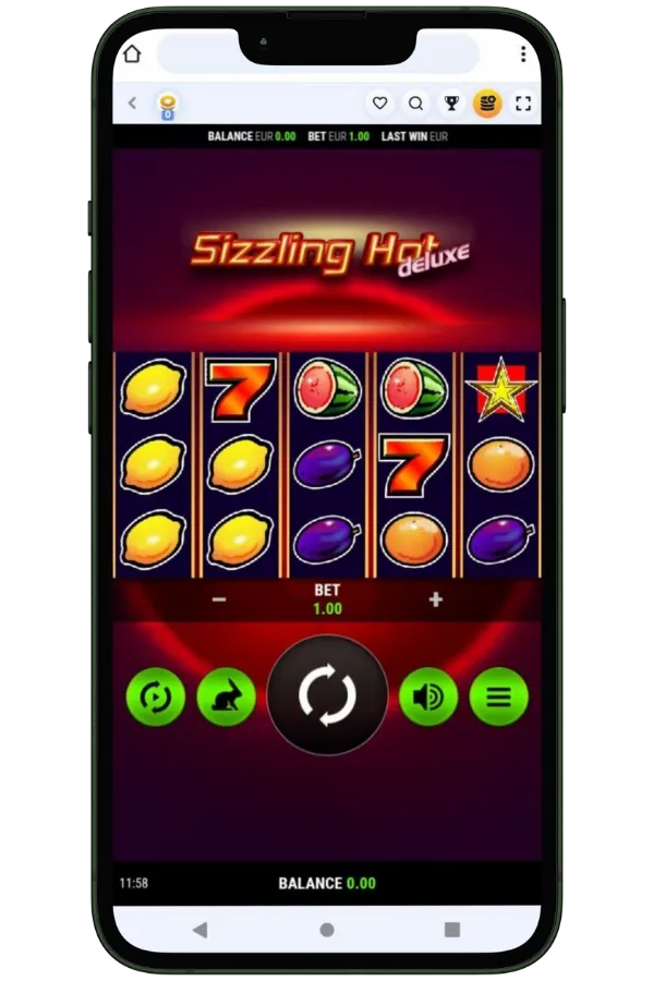 Sizzling Hot Deluxe vyberte si stavku