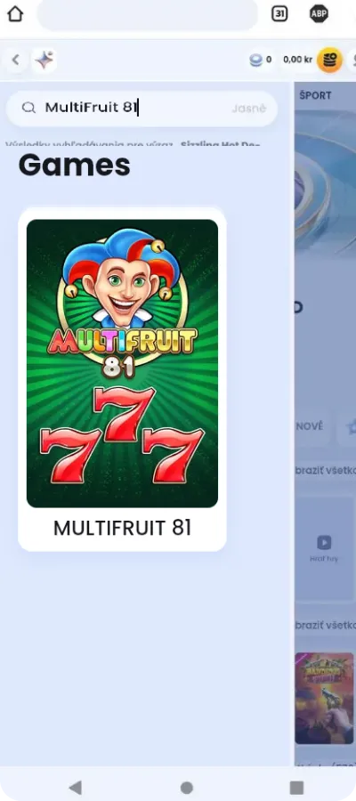 MultiFruit search