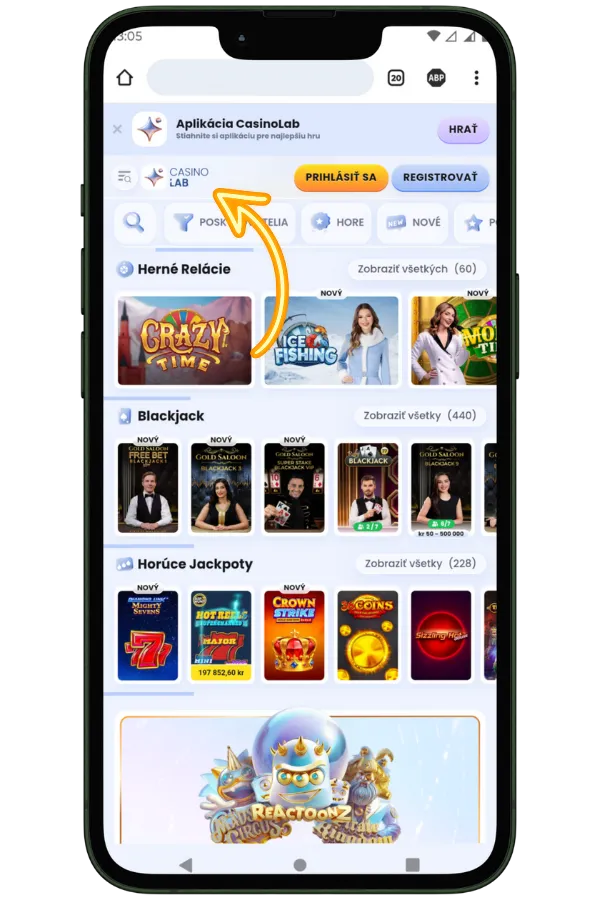 RetroReels vyberte kasino