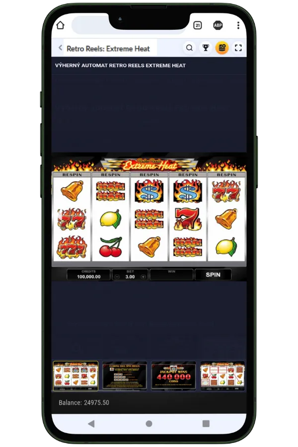 RetroReels vyberte si stavku