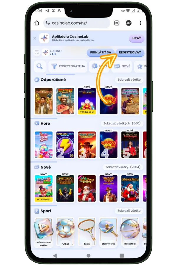 RetroReels zaregistrujte