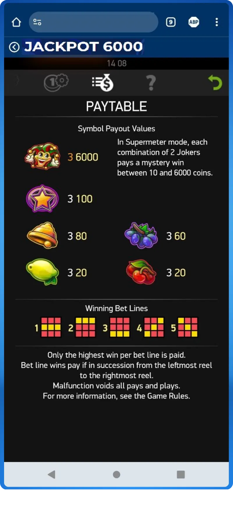 jackpot 6000 online casino