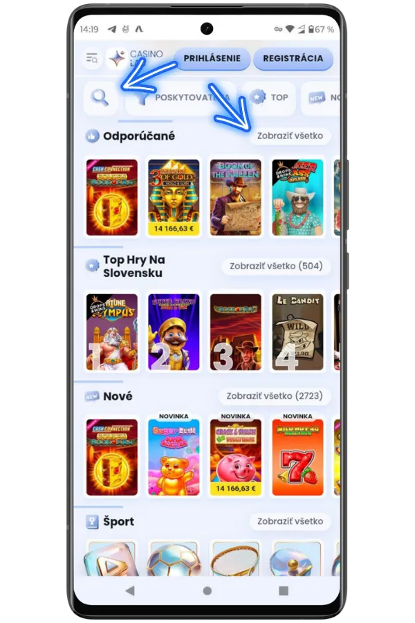 hracie automaty výber hry