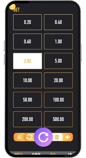 Ovládacie prvky pre úpravu výšky stávky v 100 Hot Wild slote